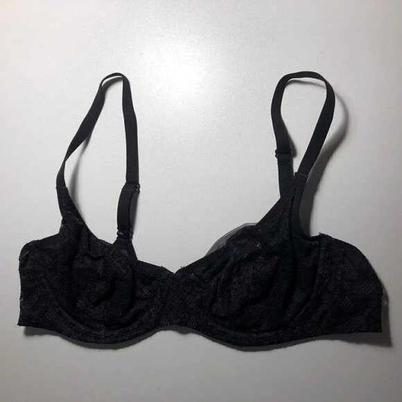 Victoria's Secret Underwire Bra Black Lace 54867 Size 36C #4101 - Picture 2 of 8